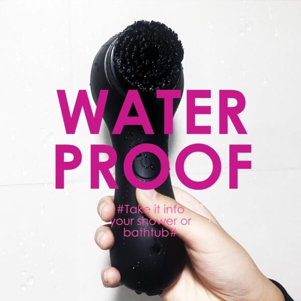 Facial Cleansing Brush, SHINCHIE Spin Face Scrubber, Waterproof Face Scrub Brush, Rechargeable Facial Exfoliator, Electric Cleanser for Deep Cleansing & Exfoliating,Rotating Skin Care Wash Kit -Black - Image 5
