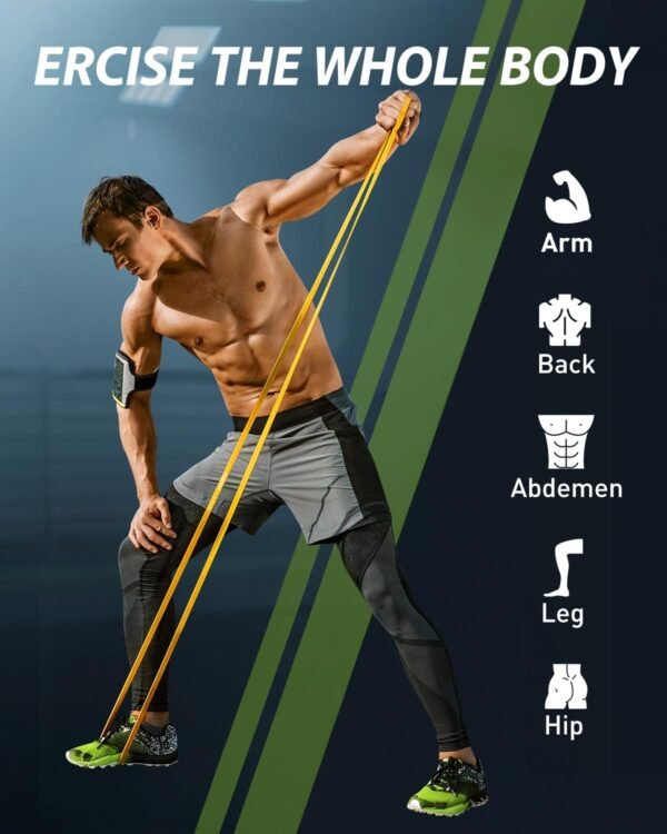 Resistance Bands, Pull Up Exercise Bands, Workout Bands for Fitness Training, Body Stretching, Physical Therapy, Muscle Training - Image 7