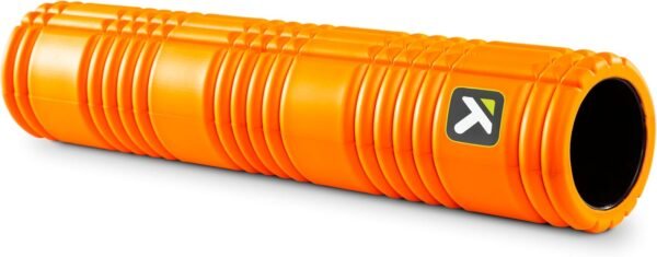 TRIGGERPOINT PERFORMANCE THERAPY GRID Patented Multi-Density Foam Massage Roller Exercise Deep Tissue Muscle Recovery - Relieves Muscle Pain & Tightness, Improves Mobility & Circulation (26"), Orange - Image 2