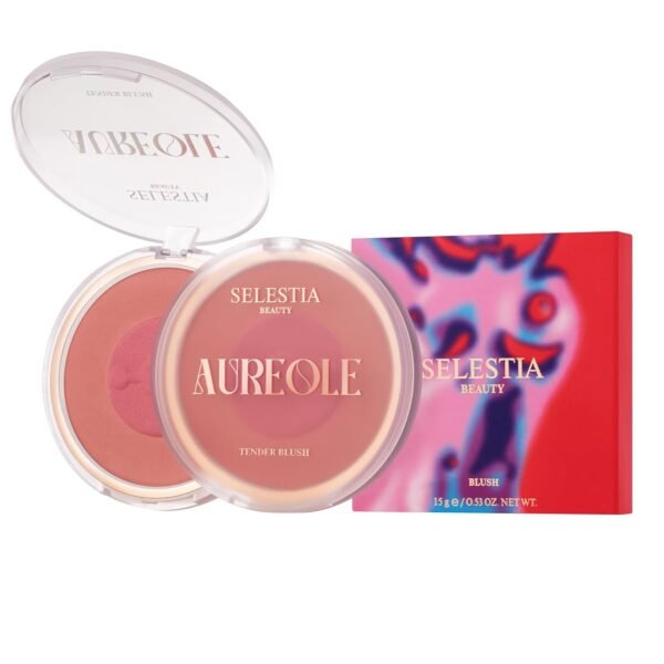 Blush Duo Aureole - High Pigmented Pink Blush for Cheeks - Blush Powder with Matte Finish - Easy-to-Blend Texture - Mix or Use Separately, 0.53 Oz - Image 2
