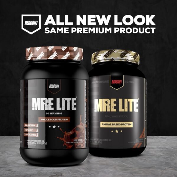 REDCON1 MRE Lite Whole Food Protein Powder, Vanilla Milkshake - Low Carb & Whey Free Meal Replacement with Animal Protein Blends - Easy to Digest Supplement Made with MCT Oils (30 Servings) - Image 8