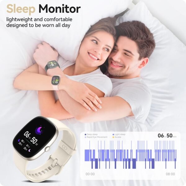 Fitness Tracker Watch with 24/7 Heart Rate Blood Oxygen Sleep Monitor, 1.69" HD 10 Day Battery Life Smart Watch, Step Calorie Counter Pedometer Activity Trackers Smartwatches for Women Men - Image 5