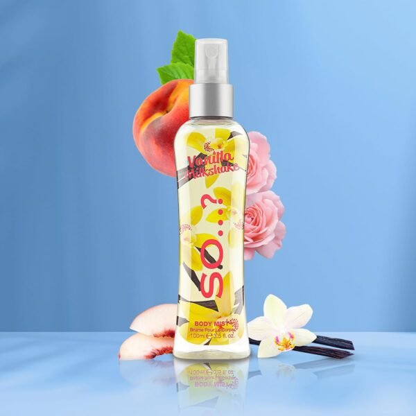 So...? Vanilla Milkshake Body Mist - Vanilla Perfume with Peach, Plum, Rose Notes - Ideal Gifts for Women - Long-Lasting Perfume for Women - 3.5 oz - Image 7
