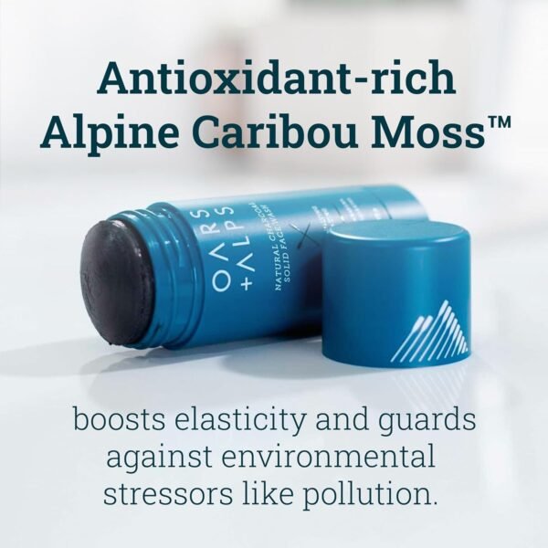 Oars + Alps Face Wash with Activated Charcoal, Dermatologist Tested Exfoliating Facial Cleanser, Travel Size, 1.2 Oz - Image 6