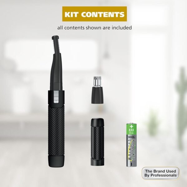 Wahl Manscaper ® 2 in 1 Lithium Battery Tactical® Dual Sided Eyebrow Trimmer and Nose Hair Trimmer for Men – Model 3023805 - Image 11