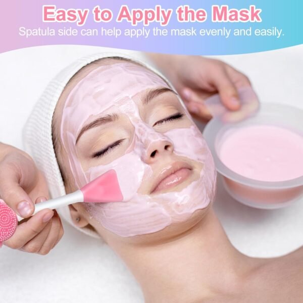 Silicone Face Scrubber Face Mask Brush Exfoliating Lip Brush Cleansing Brush Facial Cleansing/Wash Brush Exfoliator Blackhead Skin Care Tool Makeup Removes Dead & Dry Skin for Women Grils - Image 6