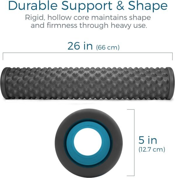 Teeter Massage Foam Roller Bundle - Textured for Deep Tissue Muscle Relief to Boost Recovery, Flexibility, Mobility - Back Pain Relief, Sports Massage, Myofascial Release - Image 4