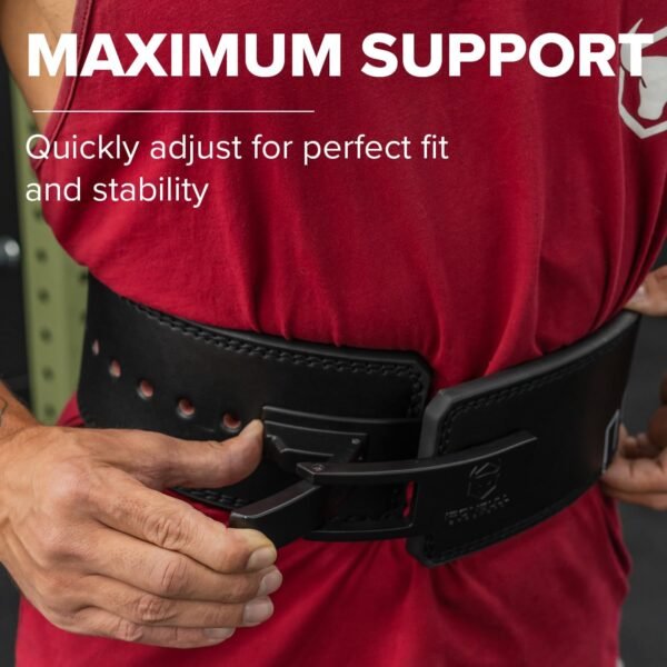 Lever Weightlifting Belt – 10mm Lever Belt for Squats & deadlift – Lever Lifting Belt for Men & Women - Lower Back Support Belt for Weight Lifting, Gym, Fitness & Weight Training - Image 6