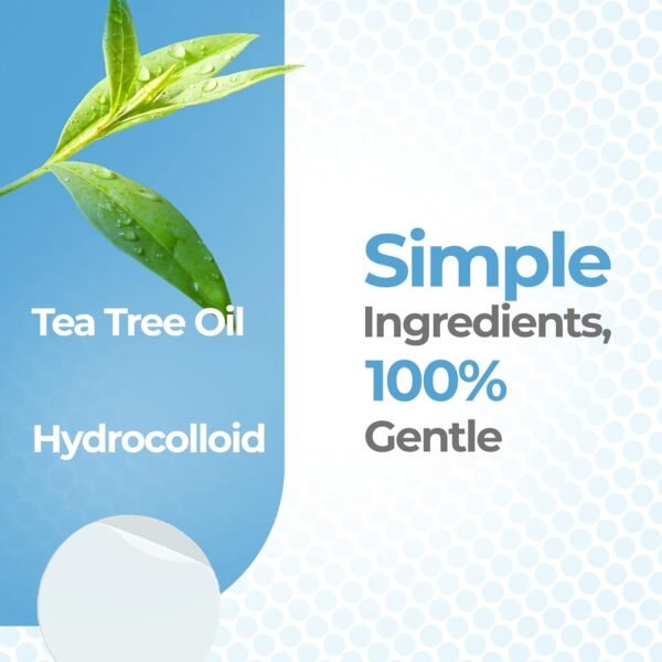 Pimple Patches for Face (120 Pack), Hydrocolloid Patch with Tea Tree Oil - Pimple Patch Zit Patch and Pimple Stickers - Hydrocolloid Acne Patches for Face - Zit Patches -Blemish Patches - Image 4