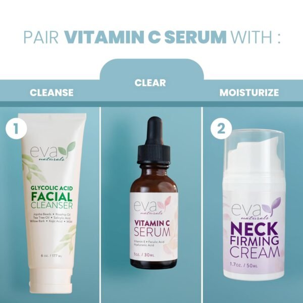 Vitamin C Serum 20% For Face, Pure Vitamin C Face Serum for Wrinkles, Acne, Dry Skin, and Dark Spots - Facial Vitamin C Serum (1oz) - Image 9