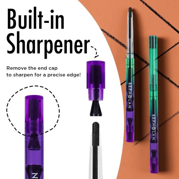 BEPHOLAN Black Eyeliner Pencils,Waterproof Gel Eyeliner Pencil Black Waterline Eye Liner Pen for Women Waterproof Smudge Proof Long-lasting (BLACK) - Image 4