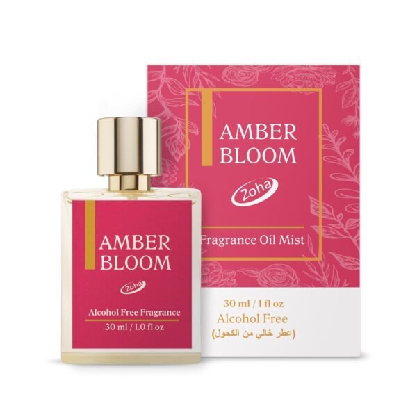 Zoha Amber Bloom Oil Perfume for Women & Men, Roll On Perfume Oil and Amber Perfume Spray, Alcohol Free Skin Moisturizing Clean Perfume Formulation - Image 3