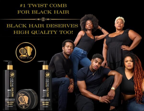 Twist It Up New Gold Standard Shampoo & Conditioner Set, Over 20 Natural Ingredients, Sulfate & Paraben-Free, Silicone-Free, Moisturizing, Hydrating, for Afro-Textured Hair - Image 9