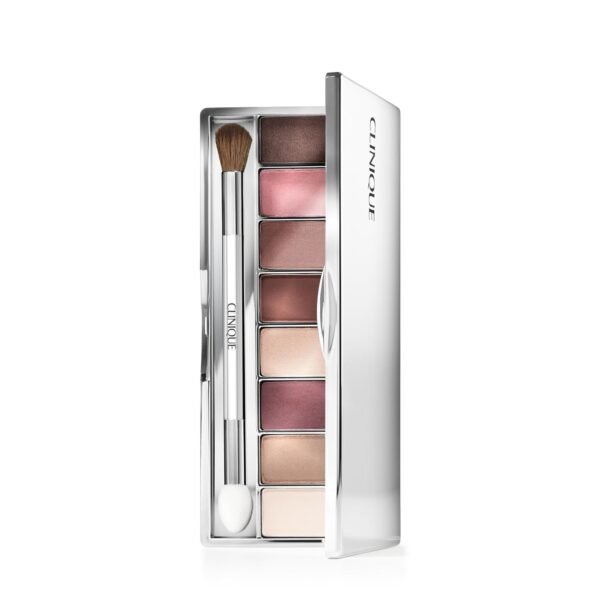 Clinique All About Shadow Eye Shadow Palette, 8 Silky + Buildable Shades | Safe For Sensitive Eyes - Image 2