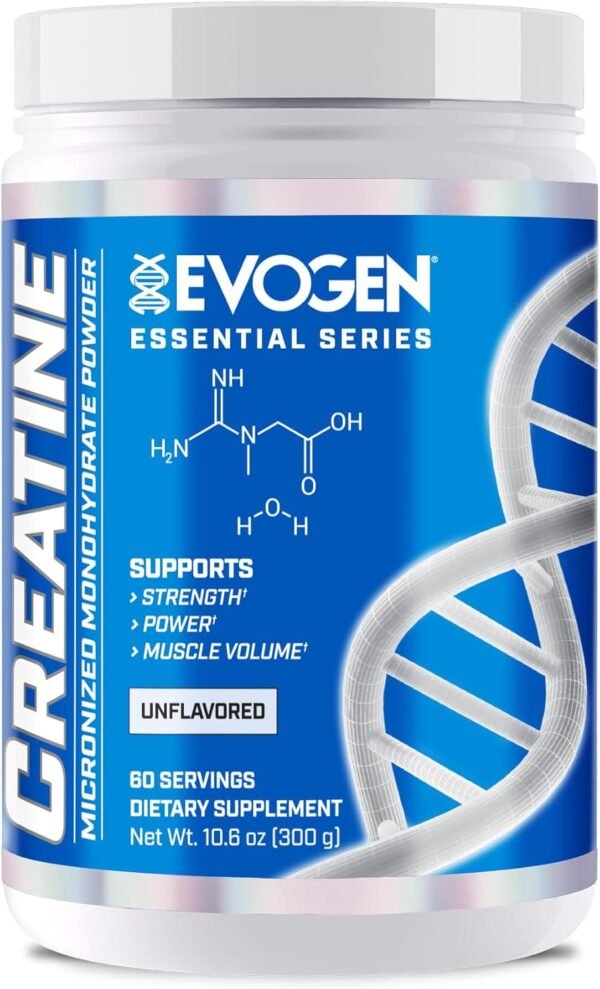 Evogen Creatine Monohydrate Powder - Micronized Creatine for Women & Men | Pure Creatine Powder Supplement for Strength, Power & Recovery | Unflavored | 60 Servings - Image 2