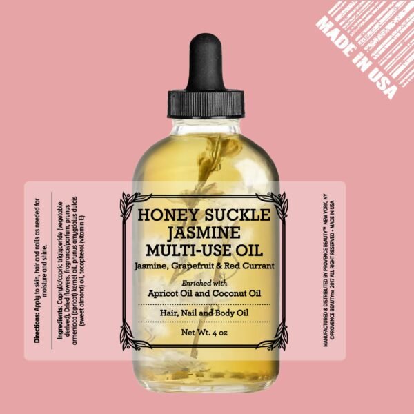 Provence Multi-Use Face, Body & Hair Oil - Hydrates Skin, Restores Shine - With Apricot, Coconut Oil & Vitamin E - 4 Fl Oz - Image 3