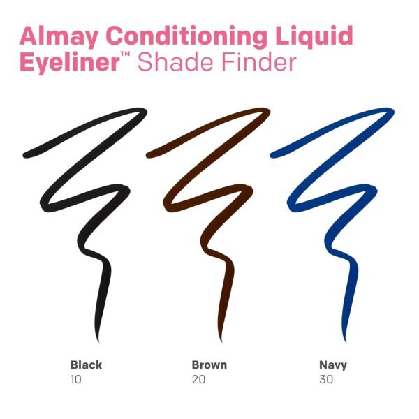 Almay Conditioning Liquid Eyeliner, Longwearing, Waterproof, Hydrating, 30 Navy, 0.03 fl oz. - Image 9