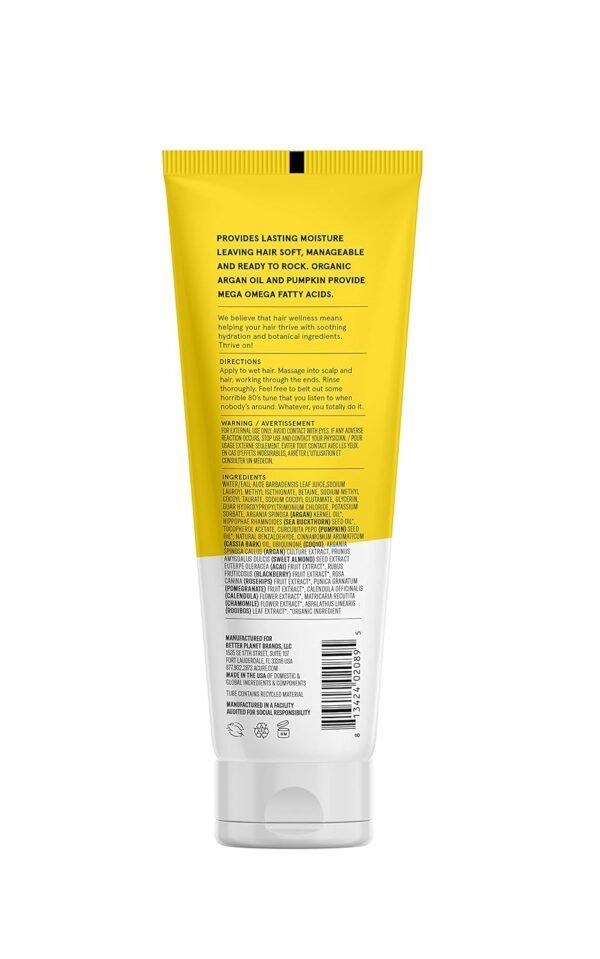 Acure Shampoo 100% Vegan, Ultra Hydrating Moisture & Omega Fatty Acids, , Yellow Argan Oil & Pumpkin, 8 Fl Oz - Image 4