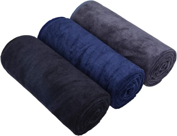 HOPESHIN Gyms Yoga Towels Sweat Fitness Exercise Microfiber Workout Towels Absorbent Gym Towels for Men & Women Sports Towels Soft Fast Drying 3 Pack, 16inchX32inch - Image 2