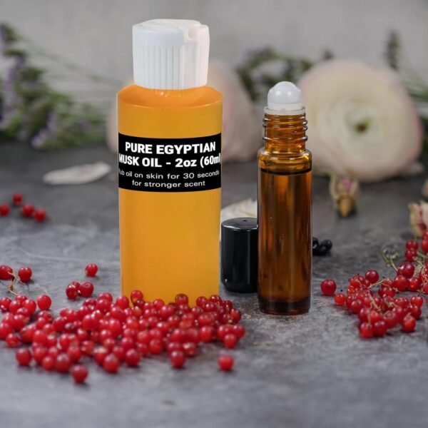 AromaZen 2oz (60ml) Pure Egyptian Musk Oil for Women & Men with Amber Glass Empty Roll On Bottle 10ml - Best Original Fragrance Aromatherapy Perfume Cologne Essential Body Oil in Bulk - Image 6