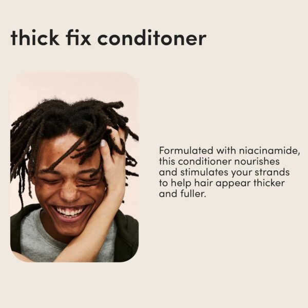 hims Thick Fix Shampoo & Conditioner Set - Thickening Shampoo and Conditioner with Saw Palmetto and Niacinamide - No Parabens or Sulfates, Vegan and Cruelty Free - Eucalyptus Grove, 2 Pack, 6.4 fl oz - Image 5