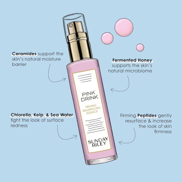 Sunday Riley Pink Drink Skin Firming Resurfacing Essence Face Mist - Image 8