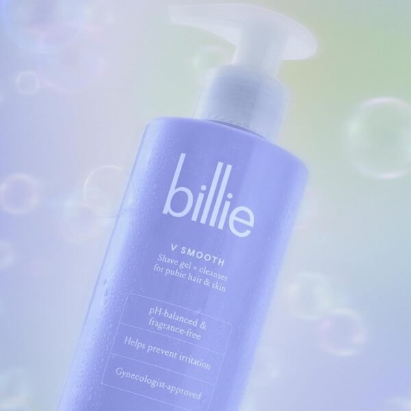Billie - V Smooth - Shave Gel + Cleanser for Pubic Hair & Skin - pH-Balanced - Fragrance-Free - Gynecologist-Approved - 6.5 oz. - Image 7