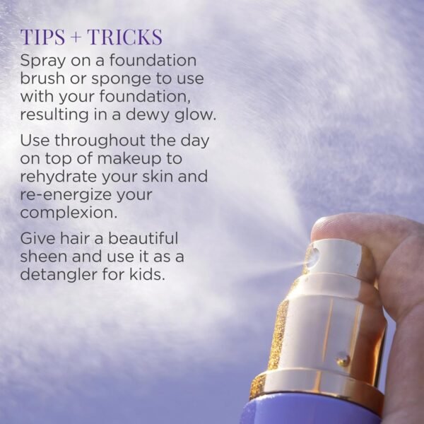 Tatcha Luminous Dewy Skin Mist | 2-in-1 Hydrator & Finishing Spray with Hyaluronic Acid for a Dewy Glow | 1.35 oz - Image 7