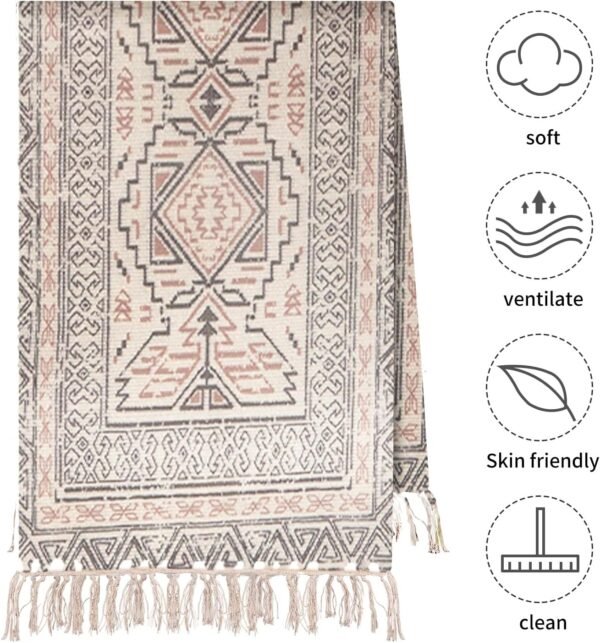 Cifupy Handmade Organic Yoga Mat made with Organic Cotton Yoga Mat - Non Slip Hand-Woven Foldable Yoga Rug Provides Excellent Comfort, Traction & Support for Indoor & Outdoor Use - 24 x 72 Inches - Image 5