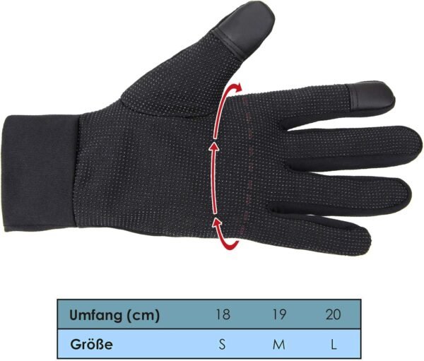 Lightweight Sports Gloves Men Woman Gloves Touchscreen Running Thin Warm Liner Winter Bike Walking Cycling Biking Sporting Driving Anti Slip Glove Liner - Image 8