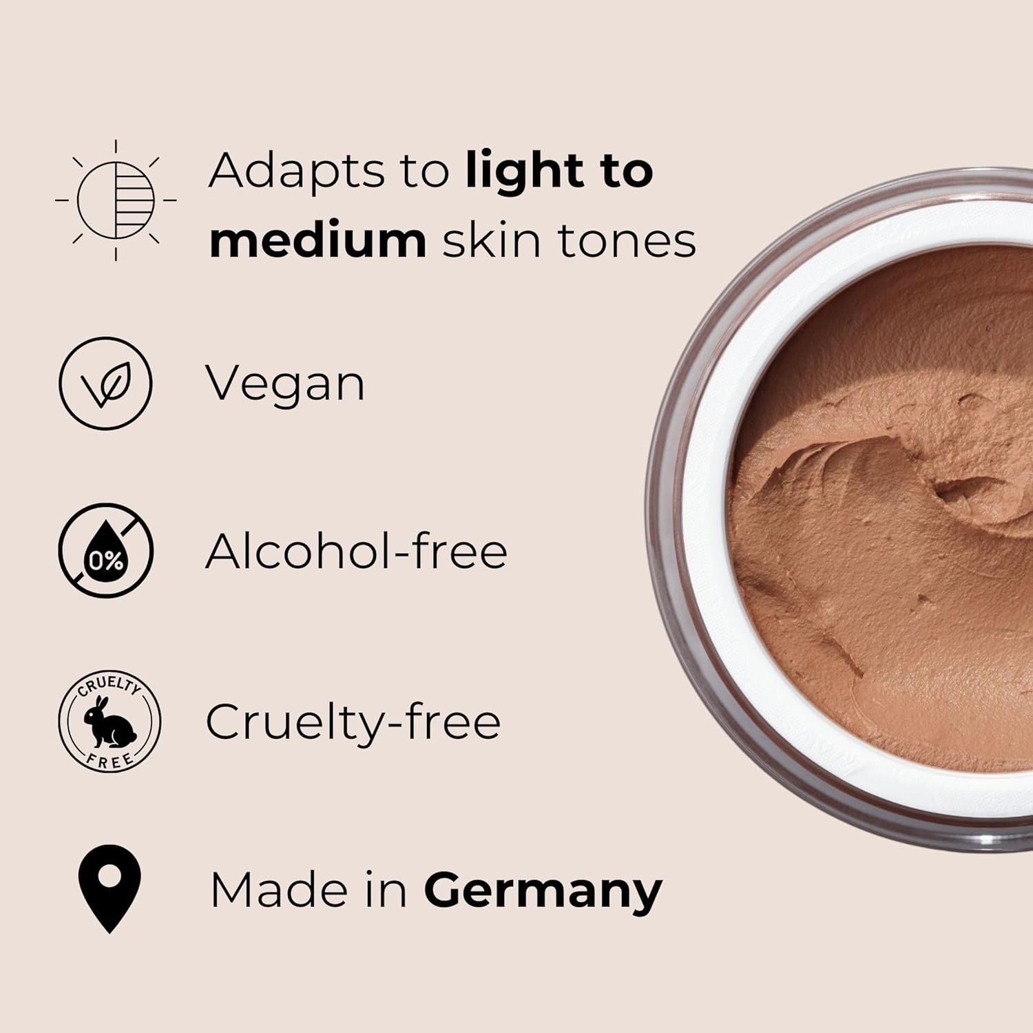 M. Asam Magic Finish Make-Up Mousse (1.01 Fl Oz) – 4in1 Primer, Foundation, Concealer & Powder With Buildable Coverage, Hides Redness And Dark Spots, Vegan, For Light To Medium Skin Tones - Image 5