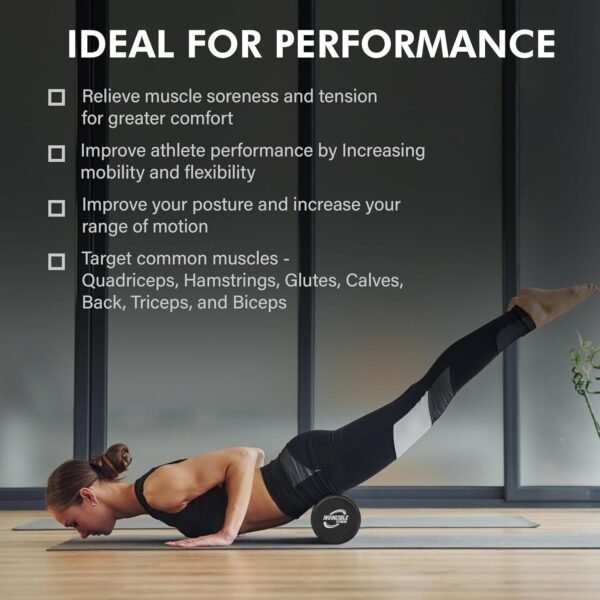 Invincible Fitness EPP Foam Roller for Deep Tissue Massage – Enhance Recovery, Relieve Pain, and Boost Mobility for a Stronger, Healthier You - Image 8