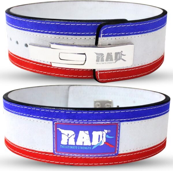 RAD Lever Weight Lifting Gym Belt for Men & Women Size 63 TO107 CM,Thick 10MM & Width 4 Inch Lever Powerlifting Belts for Women Dead Lift Workout Belt Leather Weight Lifting Lever Gym Squat Belt - Image 2