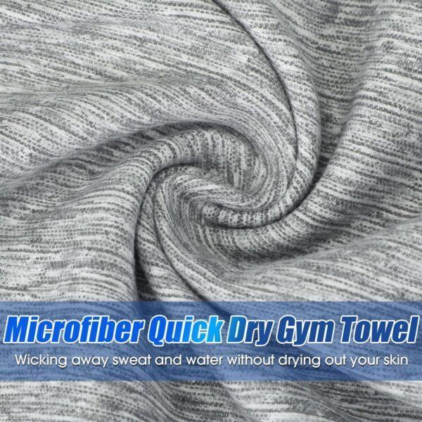 Chumia Microfiber Gym Towel Bulk Quick Dry Absorbent Fiber Workout Towels 30 x 15.7 Inch Fast Drying Towel for Men Women Sweat Fitness Yoga Travel Sports Towels - Image 3