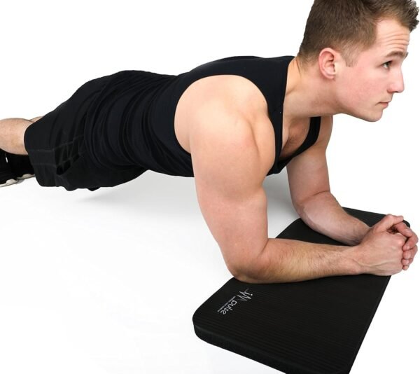 Impulse Yoga Knee Pads, Thick 0.6"/1" (15/25mm) Workout Mat Provides Cushion for Kneeling & Elbows, Non-Slip & Portable Exercise Mat for Planks, Ab Rollers, Pushups - Image 2