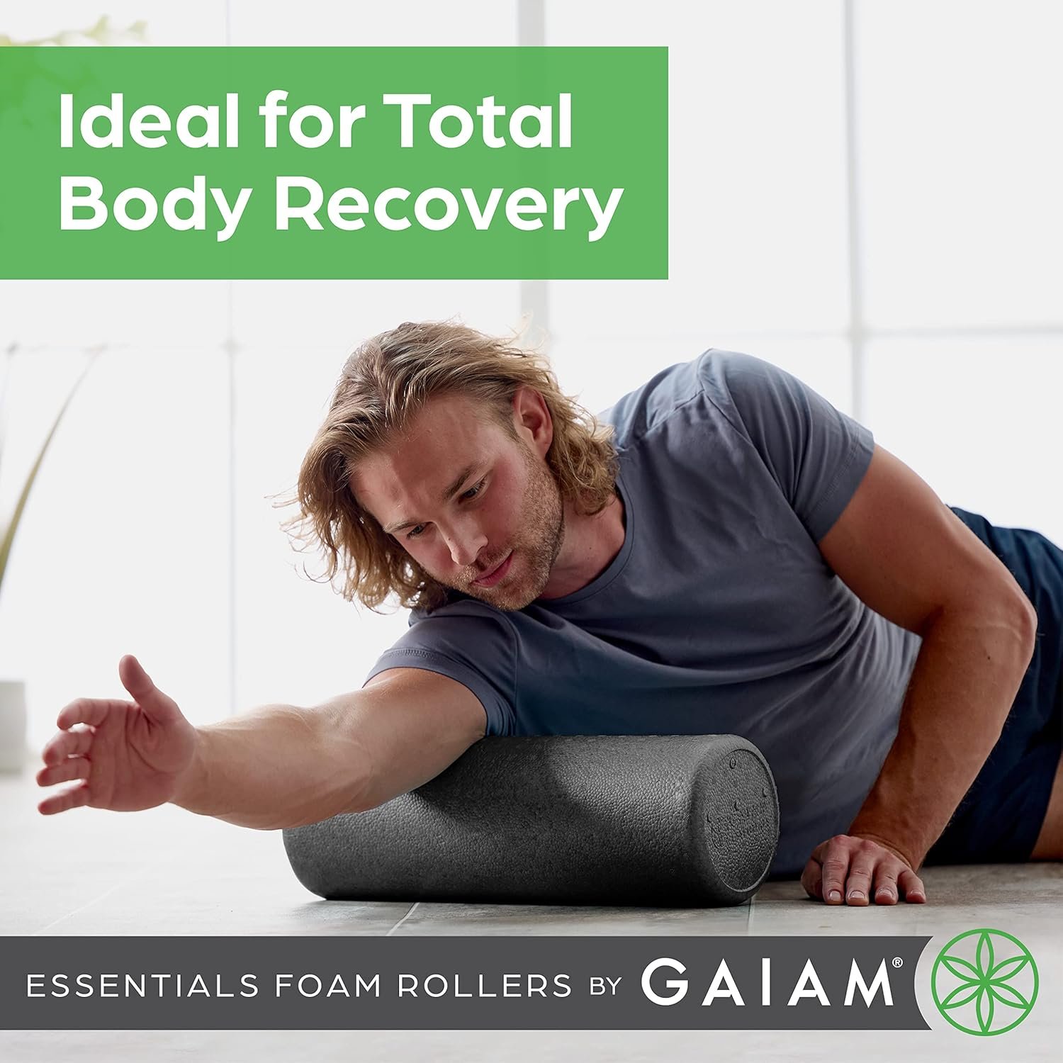 Gaiam Essentials Foam Roller, High Density Firm Deep Tissue Muscle Massager for Back Pain & Sore Muscles - Image 7