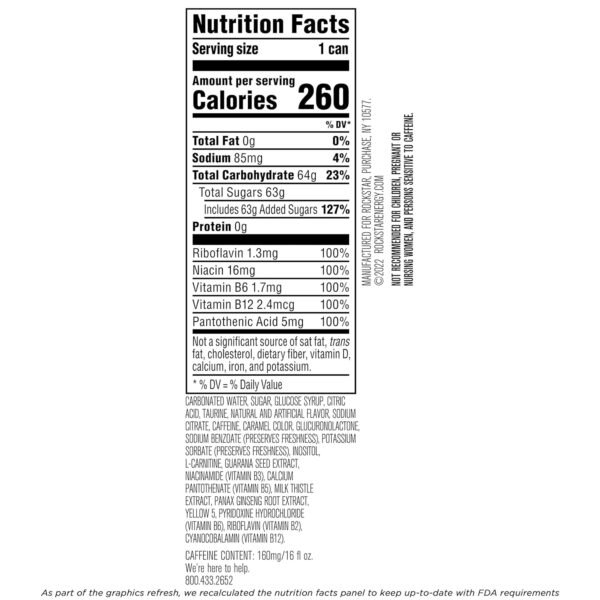 Rockstar Energy Drink, Original, 16oz Cans (12 Pack) (Packaging May Vary) - Image 9