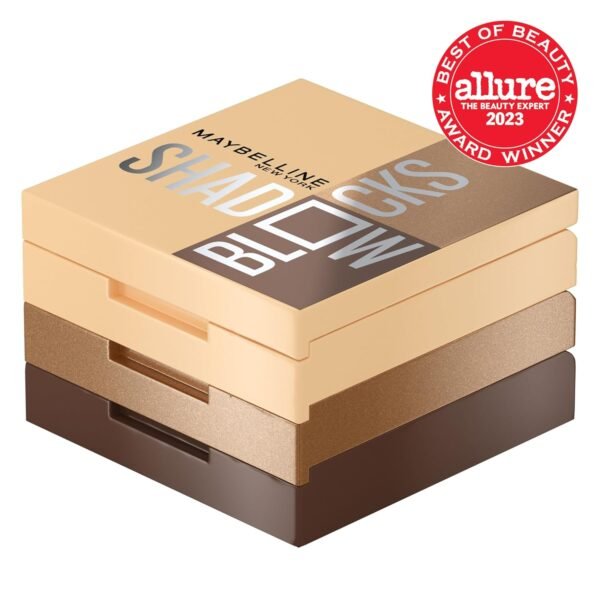 Maybelline New York Shadow Blocks Shadow Blocks Eyeshadow Palette, Stacked Eye Shadow Trio, North 3rd & Bedford Ave, 0.08 oz - Image 3