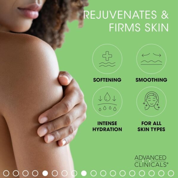 Advanced Clinicals Aloe Vera Lotion Sun Burn Recovery Cream | After Sun Body Lotion W/ Vitamin C + Hyaluronic Acid | Sun Damaged Skin Repair Moisturizing Cream | Skin Care Products, Large 16 Oz - Image 5