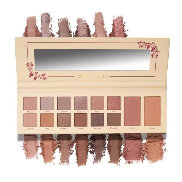 LAURA GELLER NEW YORK Laura's Essentials 12 Multi-Finish Eyeshadows, Blush, Highlighter Palette - Toasty Treasures - Image 2