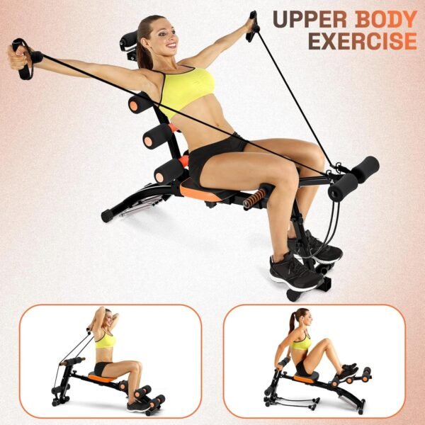 6-In-1 Ab Workout Bench for Home Gym, Adjustable Weight Bench, Ab Workout Machine, Multi-Functional Ab Exercise Equipment, Total Gym Machine, Sit Up Bench for Home Gym Indoor Outdoor. - Image 4