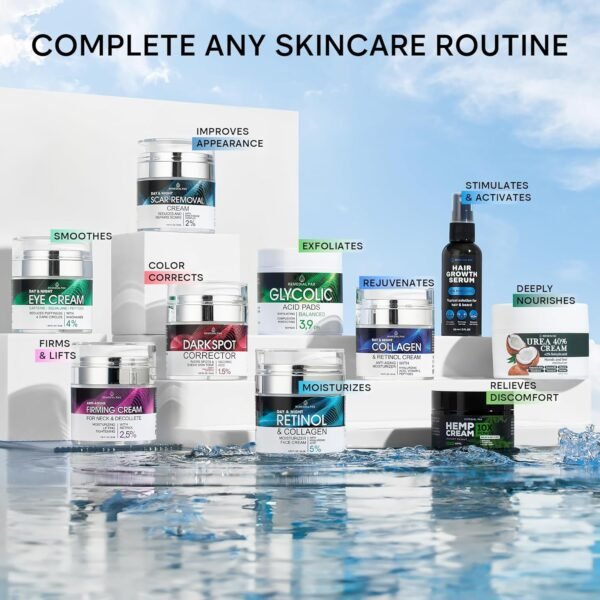 REMEDIAL PAX Collagen Cream for Face with Retinol and Hyaluronic Acid, Day and Night Anti Aging Skincare Facial Moisturizer, Hydrating Face Lotion, Moisturizing Cream to Reduce Wrinkles for Women Men - Image 9