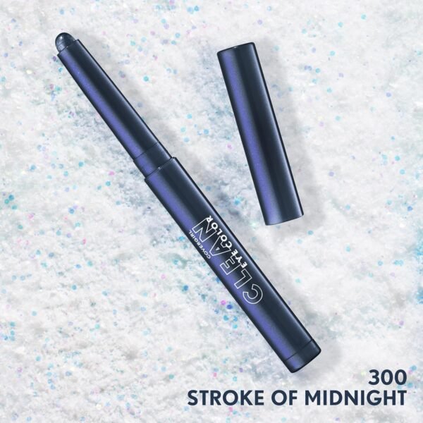 Covergirl Clean Multiline Eyeshadow Pencil, 300 Stroke Of Midnight, Vegan Formula, Shimmer Eyeshadow, Easy Application, Glides on Effortlessly, Blends Perfectly, 0.05oz - Image 9
