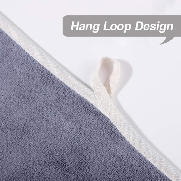BOBOR Gym Towels Set, Microfiber Sports Towel for Men and Women, Super Soft and Quick-Drying 3-Pack Set Towel, for Tennis, Yoga, Cycling, Swimming (1Blue+1Purple+1Gray, 14" x 29") - Image 7