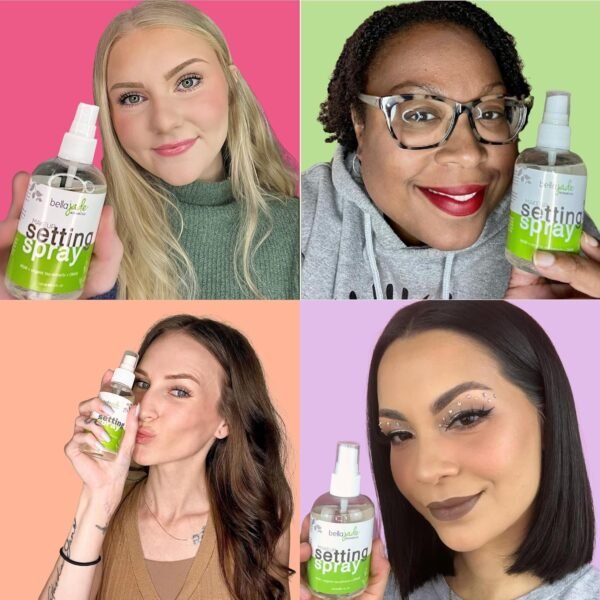 Makeup Setting Spray for Face - Long Lasting Mist: Hydrating Dewey Finishing + Organic Green Tea & MSM - All Skin Types - Large 4 oz Bottle - Image 5