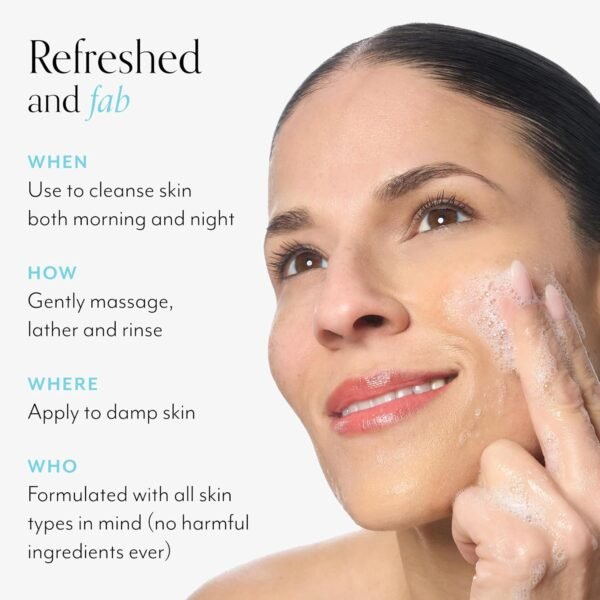 Bliss Fab Foaming 2-In-1 Cleanser and Exfoliator with Bamboo Buffers - 6.4 Fl Oz - Oil-Free Gel Face Wash - Makeup Remover - Vegan & Cruelty Free - Image 7
