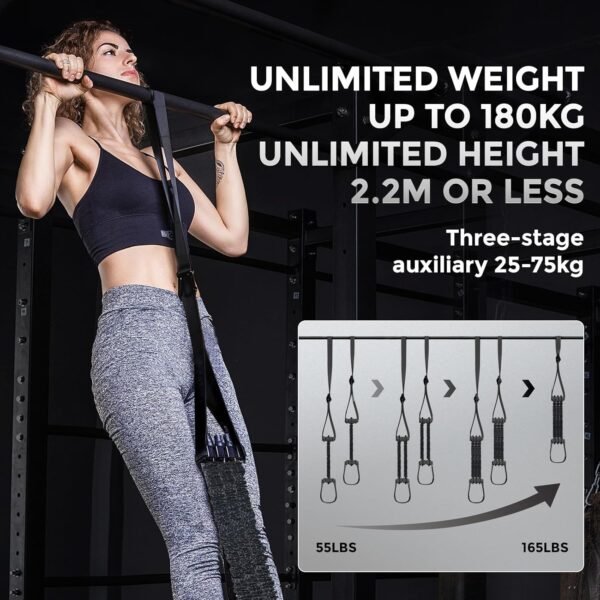 Innstar Pull Up Assistance Bands, 3 Heavy-Duty Adjustable Pull Up Bands Set, Pull Up Bands Assistance Bands for Enhanced Strength Training - Patent - Image 9