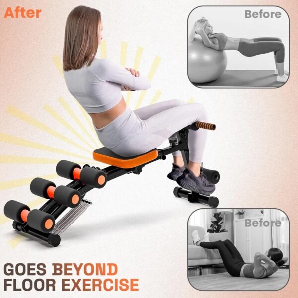 6-In-1 Ab Workout Bench for Home Gym, Adjustable Weight Bench, Ab Workout Machine, Multi-Functional Ab Exercise Equipment, Total Gym Machine, Sit Up Bench for Home Gym Indoor Outdoor. - Image 6