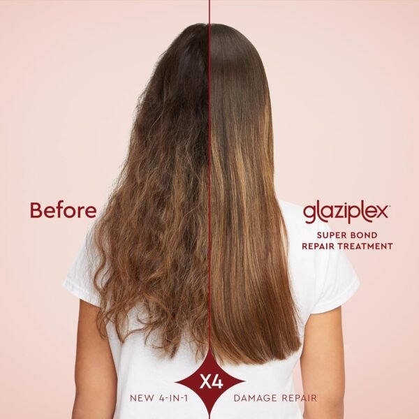 glaze Glaziplex Super Bond Treatment – Deep Conditioning Hair Mask Repairs, Strengthens, Protects in Just 4 minutes – 6.4 oz - Image 3