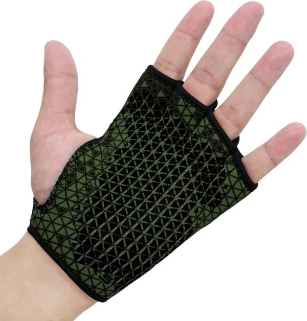RDX Weight Lifting Gloves Grip, Non Slip Neoprene Ventilated Gym Barehand Gripper, Silicon Palm Protection, Powerlifting Fitness Strength Training Bodybuilding, Chin Pull ups Bar Calisthenics Workout - Image 8